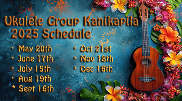 Ukulele Group 2025 Session Dates