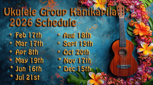 Ukulele Group 2026 Session Dates